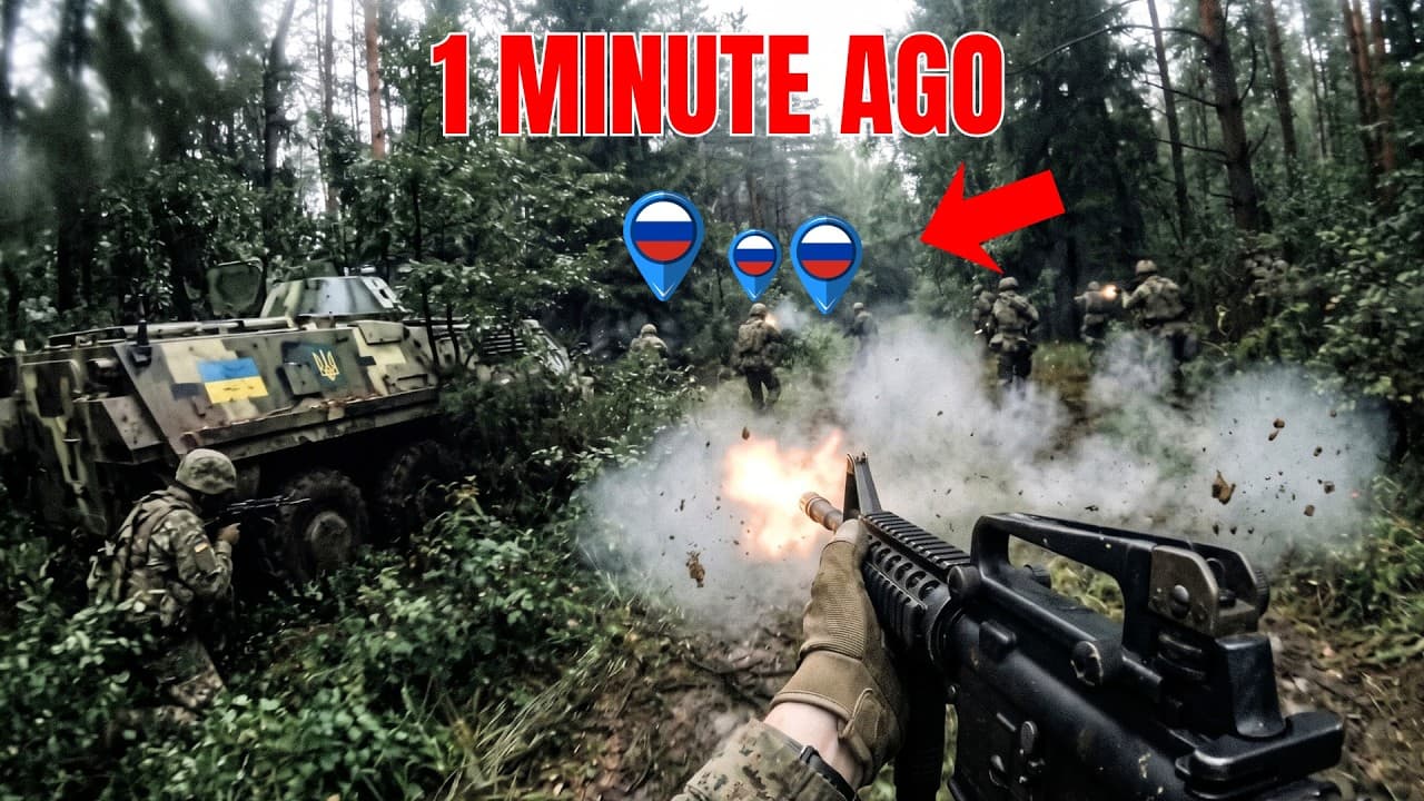 Most Brutal Forest Battle Yet - Ukraine vs 200 Russian Soldiers (Real Footage)